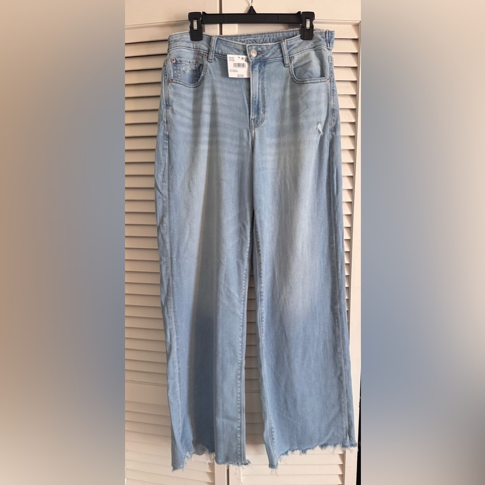 American Eagle Outfitters Super High Rise Baggy Wide Leg jeans